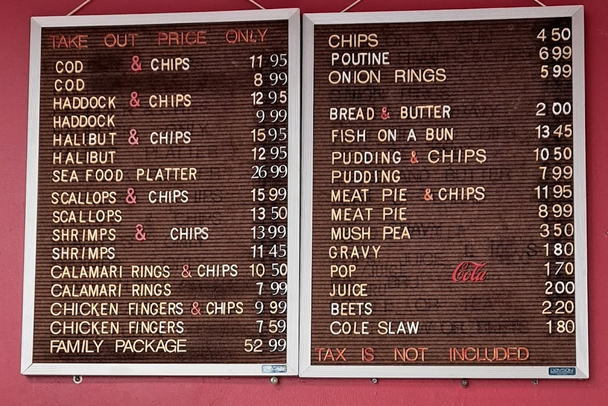 McCowan Fish & Chips Menu - Image 3
